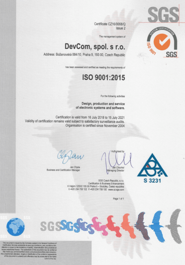 ISO 9001 Certificate
